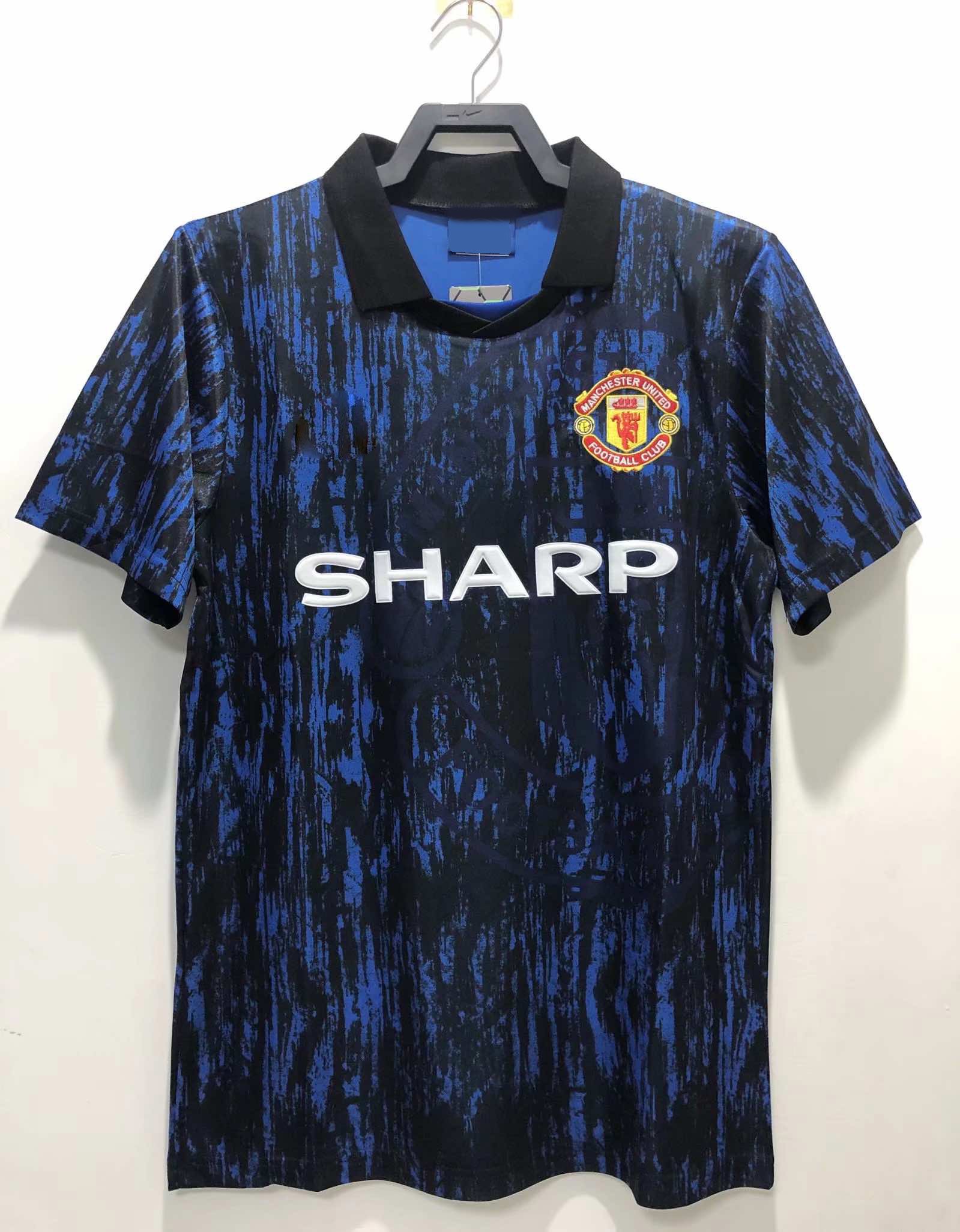b58050b8fa 1993 season Manchester United Black retro Fan version - الصورة 1