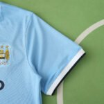 ⁦1314 season Manchester City F.C. home retro Fan version⁩ - الصورة ⁦5⁩