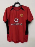 0204 season Manchester United Home retro Fan version