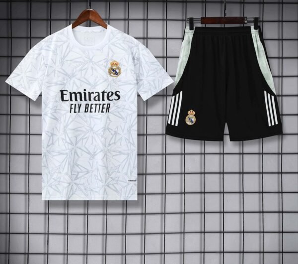 2526 season Real Madrid CF Training clothes suit Short sleeve Fan version - Image 2